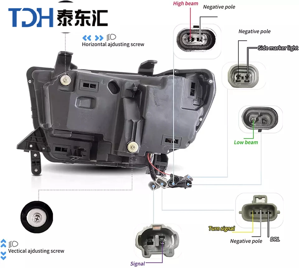 Factory LED Headlight for Toyota Tundra Xk50 2014-2018 Others Car Light Accessories Parts Auto Lighting Systems Lamp Head