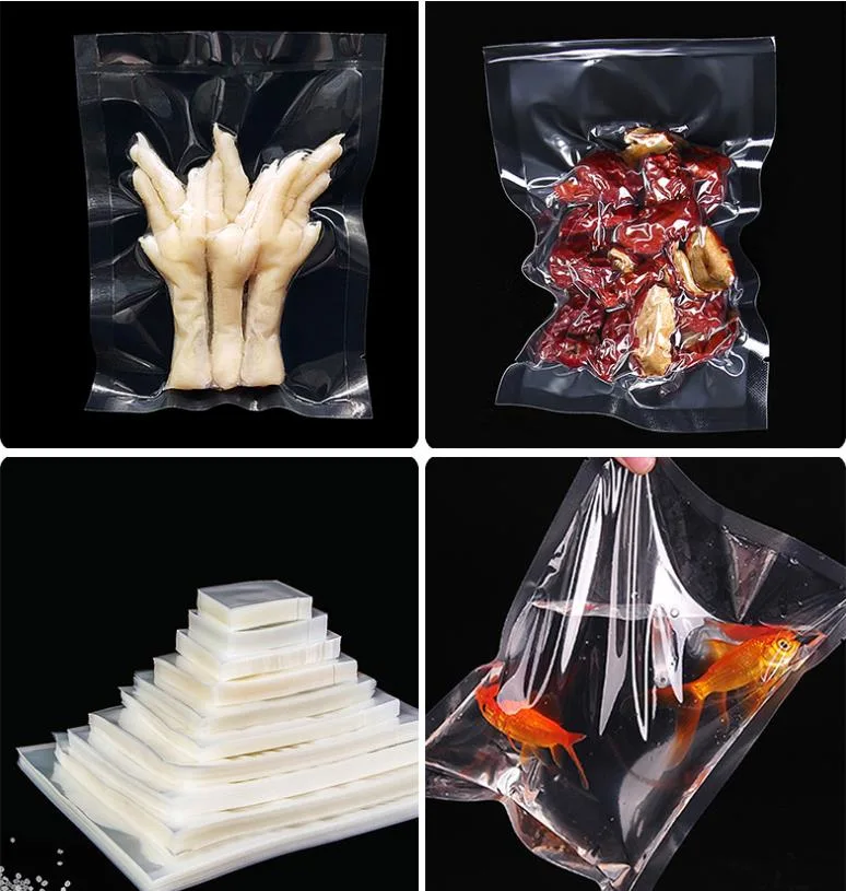 Transparent PA/PE Plastic Vacuum Bags/Food Vacuum Packing Pouch Rice Brick Bag Food Vacuum Rice Bag