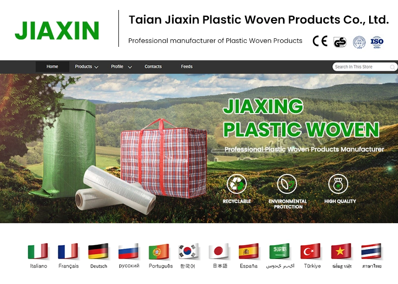 Jiaxin PP Woven Bag China Packing Bag Manufacturers High Class Quality Polypropylene Transparent PP Woven Bags for Rice Sacks ODM Woven Sacks