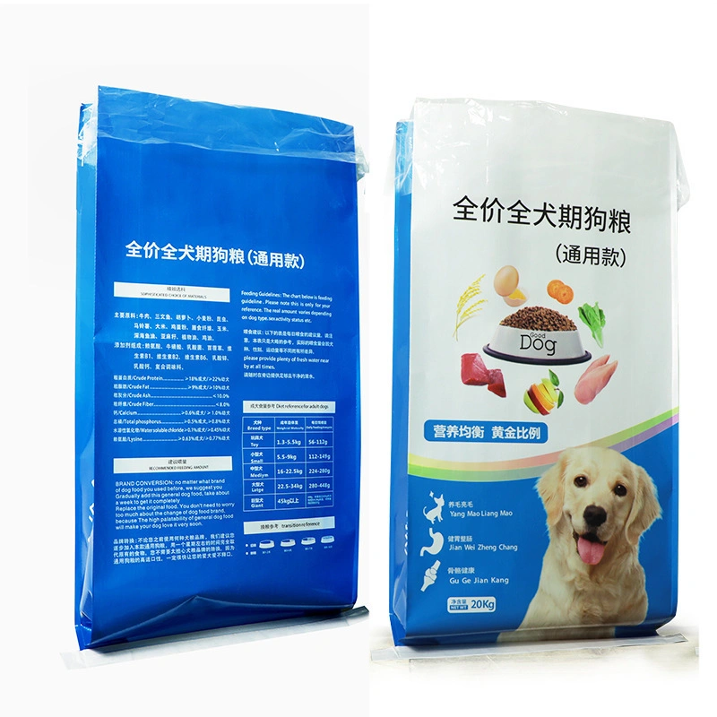 SGS Certificated 25kg Colorful Printing Plastic Sack Packing Animal Feed Maize Seeds Bag