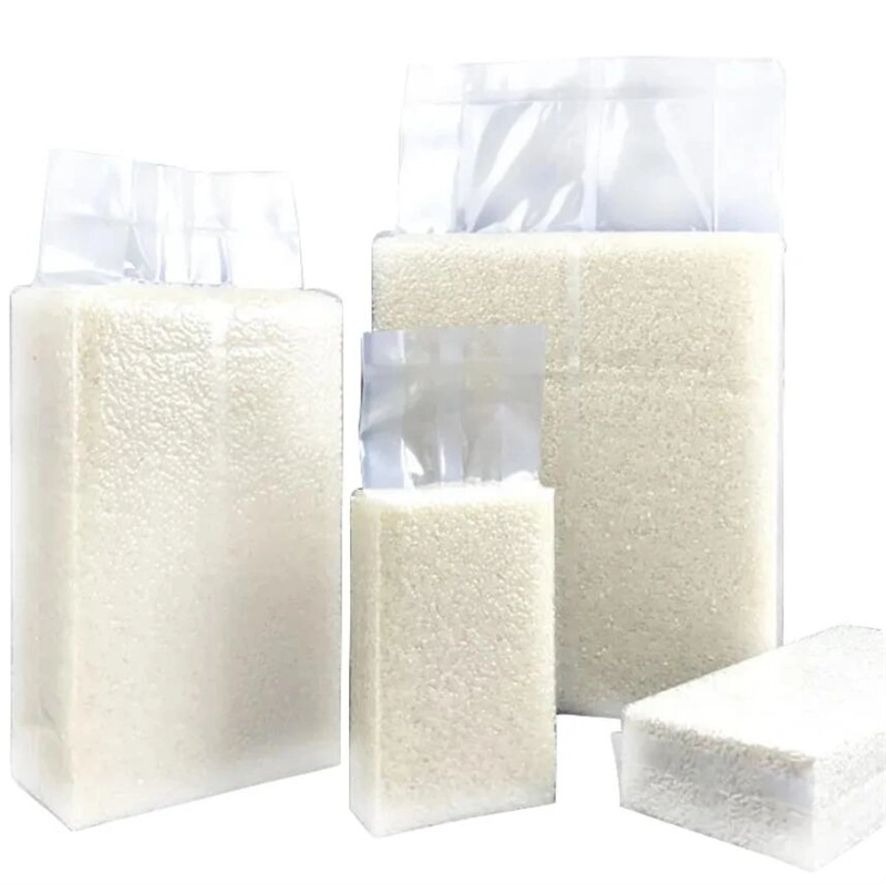 Nylon PE Embossed Rice Packaging Vacuum Bag Embossed Vacuum Closable Plastic Bags