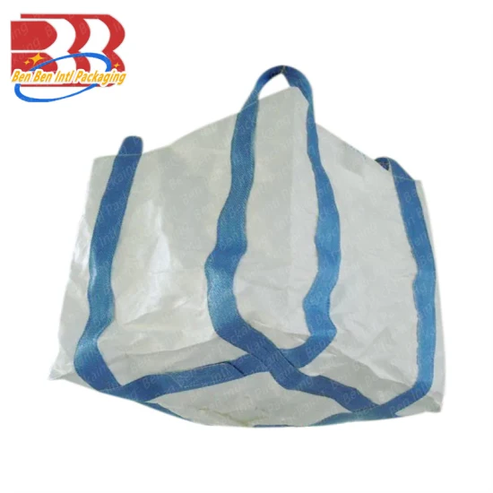 1000kg 2tons 3 Tons Super Sack 1000kg Jumbo Bag Tubular FIBC Jumbo Zipper Big Ton Bag Bulk Bag for Sand Construction Cement