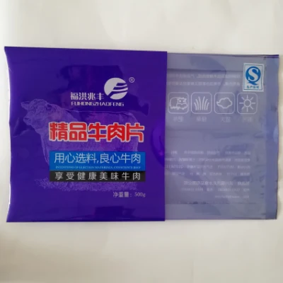 3-Side Heat Sealed Lamination Plastic Frozen Food Packing Bag with Clear Window